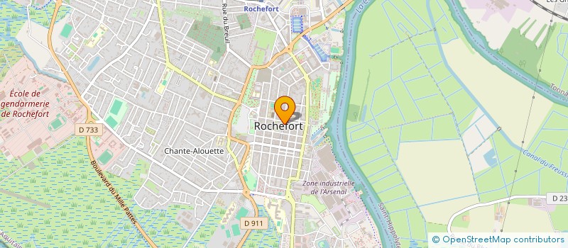 localisation de l'entreprise AUNIS AUDITION  ROCHEFORT