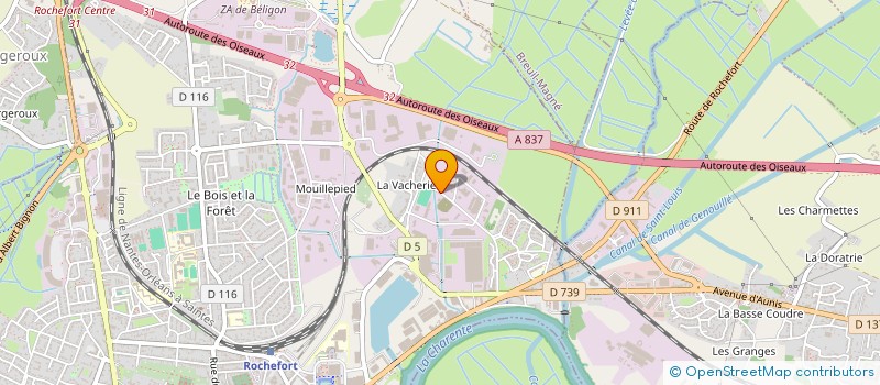 localisation de l'entreprise AUNIS COUVERTURE  ROCHEFORT