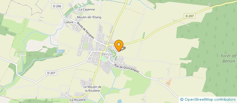 localisation de l'entreprise AUNIS ENERGIE  FERRIERES