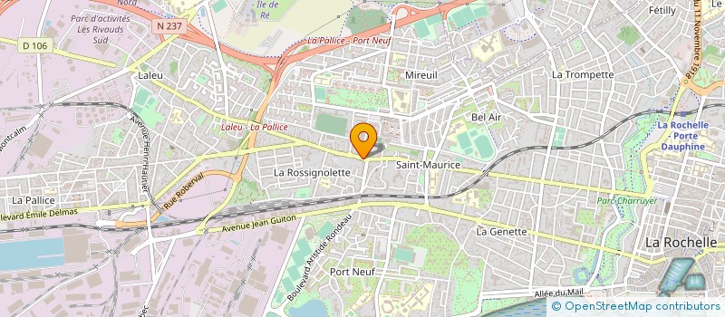 localisation de l'entreprise AUNIS FINANCES à LA ROCHELLE