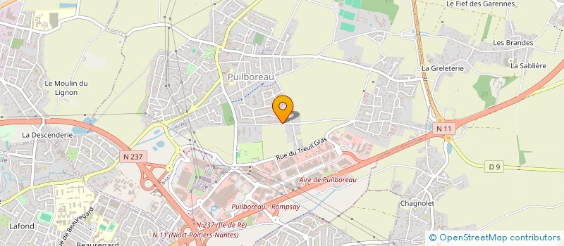 localisation de l'entreprise AUNIS FONCIER  PUILBOREAU