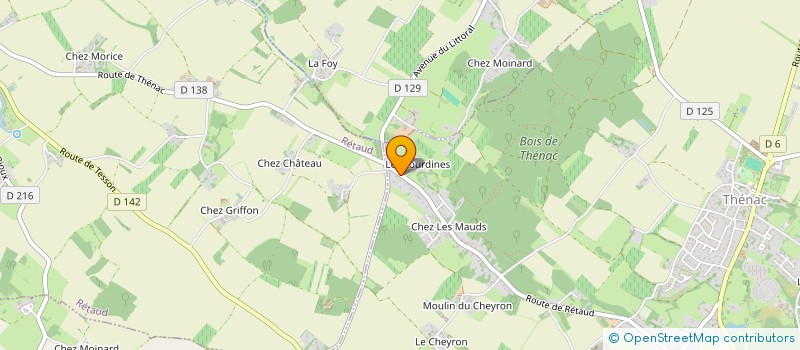 localisation de l'entreprise AUNIS FORMATION NAUTISME  THENAC