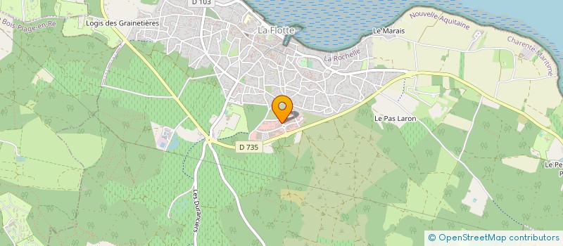 localisation de l'entreprise AUNIS FRUITS à LA FLOTTE