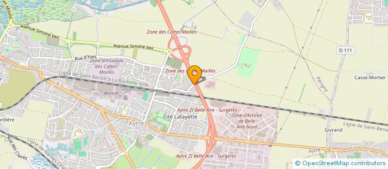 localisation de l'entreprise AUNIS GOUTTIERES SARL à AYTRE
