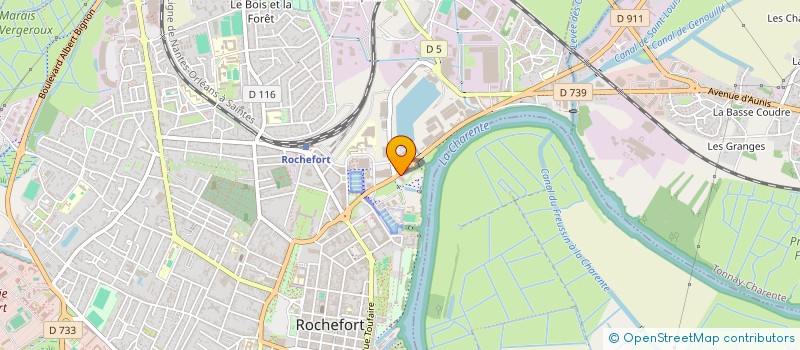 localisation de l'entreprise AUNIS SEVRES PEINTURES  ROCHEFORT