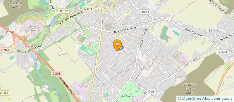 localisation de l'entreprise AUNIX STUDIO à BRUAY-LA-BUISSIERE