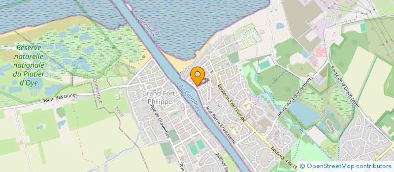 localisation de l'entreprise AUNODA à GRAVELINES
