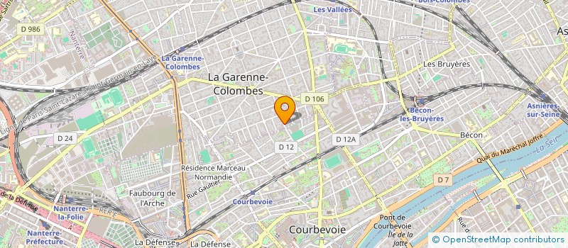 localisation de l'entreprise AUNOGRAPHIE à LA GARENNE-COLOMBES