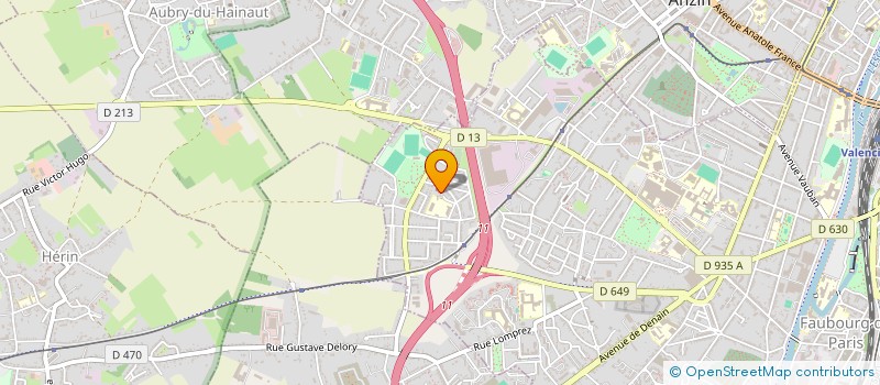 localisation de l'entreprise AUNOPHYSIO  AULNOY-LEZ-VALENCIENNES