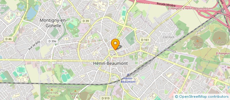 localisation de l'entreprise AUPA à HENIN-BEAUMONT