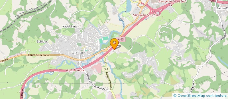 localisation de l'entreprise AUPA LEHENGO  URRUGNE