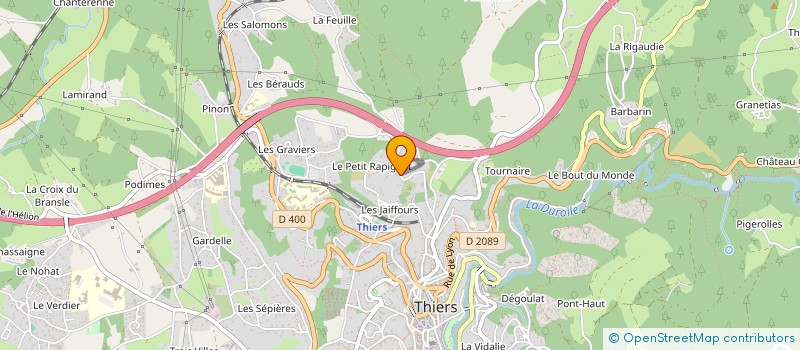 localisation de l'entreprise AUPAALMA  THIERS