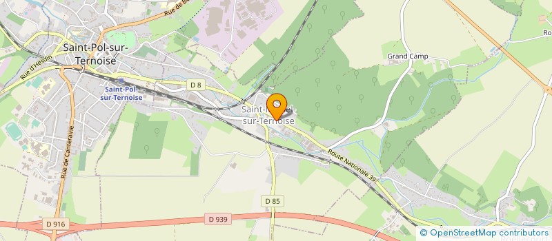 localisation de l'entreprise AUPAIX COUVERTURE à ROELLECOURT