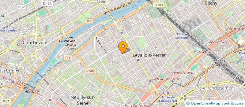 localisation de l'entreprise AUPAJU à LEVALLOIS-PERRET