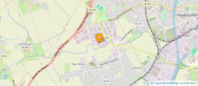 localisation de l'entreprise AUPAL  HALLENNES-LEZ-HAUBOURDIN