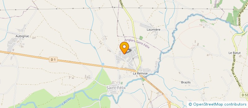 localisation de l'entreprise AUPALINE  ANGLARS-SAINT-FELIX