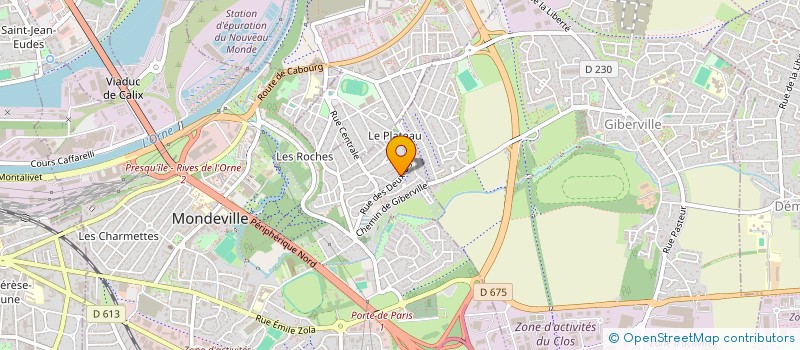 localisation de l'entreprise AUPALINE à MONDEVILLE