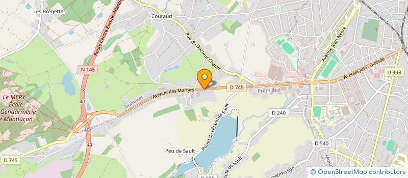 localisation de l'entreprise AUPERA à PREMILHAT