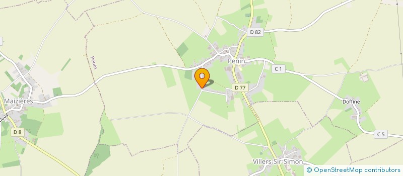 localisation de l'entreprise AUPHI  VILLERS-SIR-SIMON