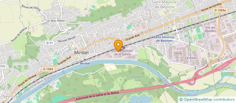 localisation de l'entreprise AUPI à MIRIBEL