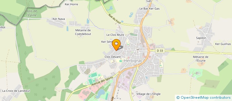 localisation de l'entreprise AUPI à HERBIGNAC