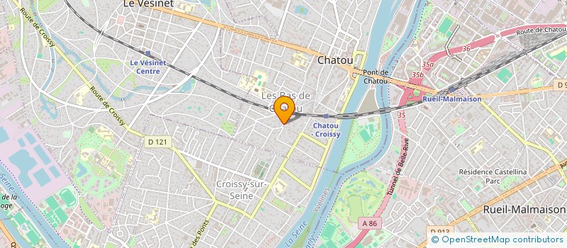 localisation de l'entreprise AUPILLON  CHATOU