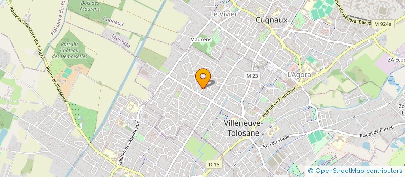 localisation de l'entreprise AUPRES DE MON ART à VILLENEUVE-TOLOSANE