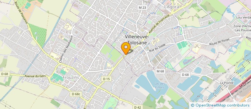 localisation de l'entreprise AUPRES DE VOUS à VILLENEUVE-TOLOSANE