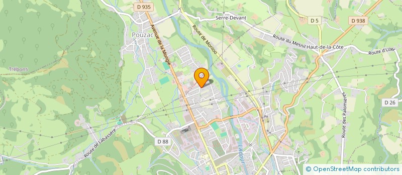 localisation de l'entreprise AUPRES DE VOUS  BAGNERES-DE-BIGORRE