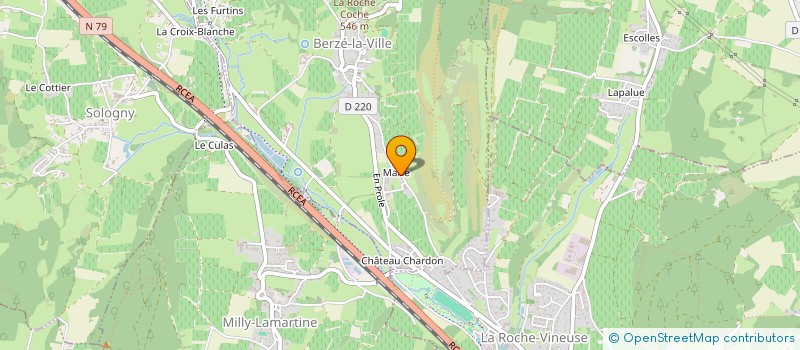 localisation de l'entreprise AUPRES DES ETOILES  BERZE-LA-VILLE