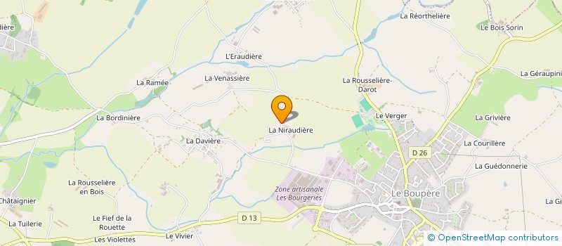 localisation de l'entreprise AUPRES DES LAITIERS à LE BOUPERE