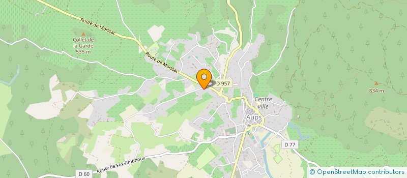 localisation de l'entreprise AUPSOISIS  AUPS