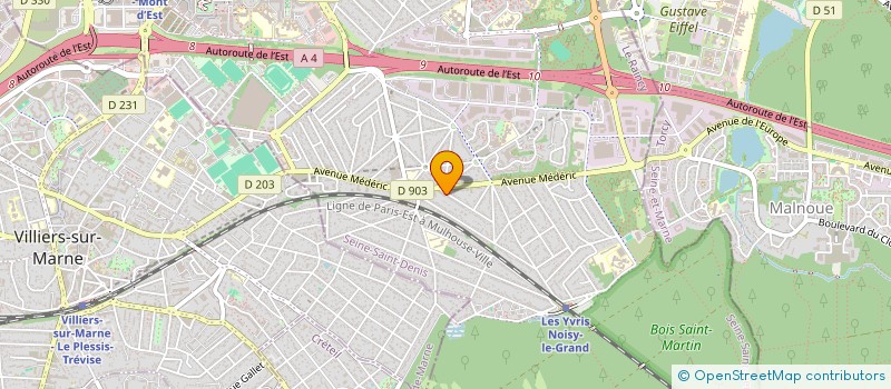 localisation de l'entreprise AUR à NOISY-LE-GRAND