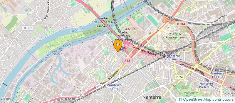 localisation de l'entreprise AUR PALLAS  NANTERRE