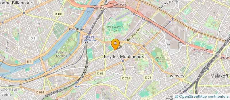 localisation de l'entreprise AURA 2 GAIA à ISSY-LES-MOULINEAUX