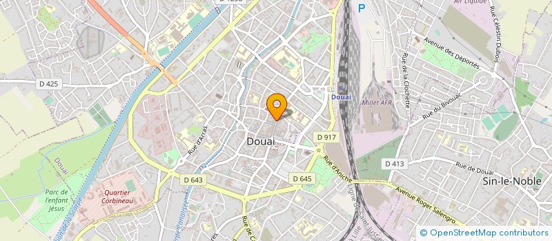 localisation de l'entreprise AURA à DOUAI