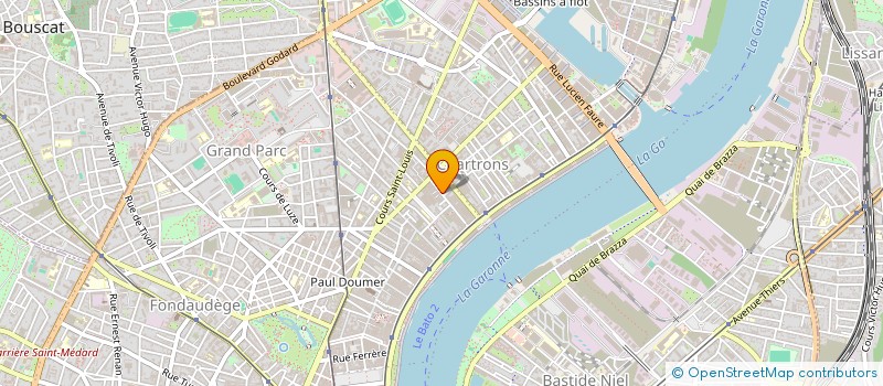 localisation de l'entreprise AURA  BORDEAUX