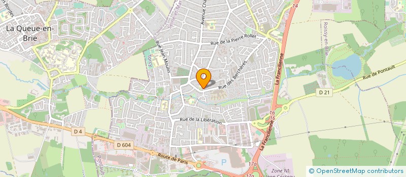 localisation de l'entreprise AURA à PONTAULT-COMBAULT