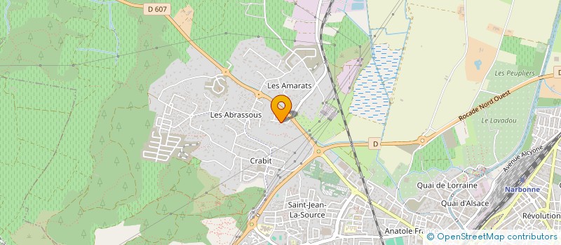 localisation de l'entreprise AURA  NARBONNE