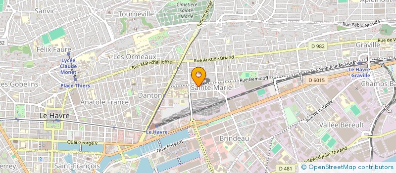 localisation de l'entreprise AURA  LE HAVRE