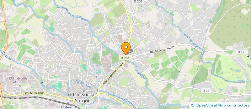 localisation de l'entreprise AURA BELLA ESTHETIQUE  L'ISLE-SUR-LA-SORGUE