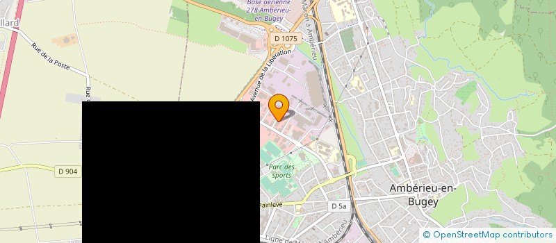 localisation de l'entreprise AURA BIO SOLUTION à AMBERIEU-EN-BUGEY