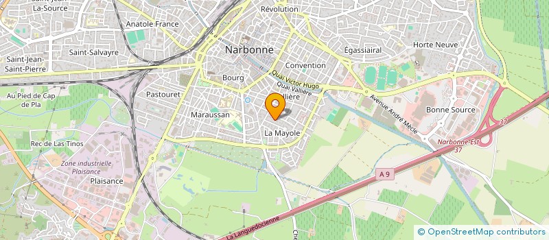 localisation de l'entreprise AURA BX à NARBONNE