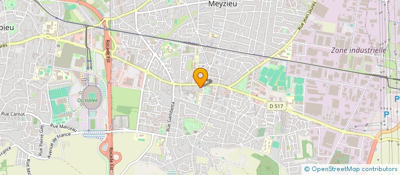 localisation de l'entreprise AURA CATENAIRES à MEYZIEU