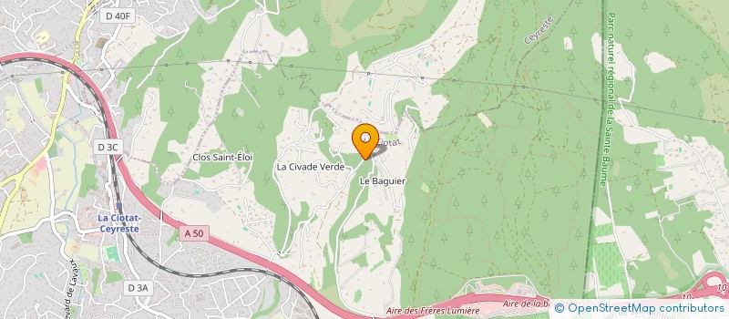 localisation de l'entreprise AURA CONCIERGERIE  LA CIOTAT