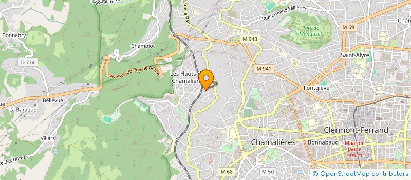 localisation de l'entreprise AURA CONSEILS & ASSOCIES  CHAMALIERES