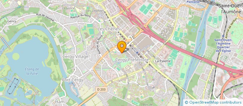 localisation de l'entreprise AURA CONSULTING à CERGY