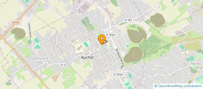 localisation de l'entreprise AURA D'AME-BOUTIQUE ATELIER  AUCHEL