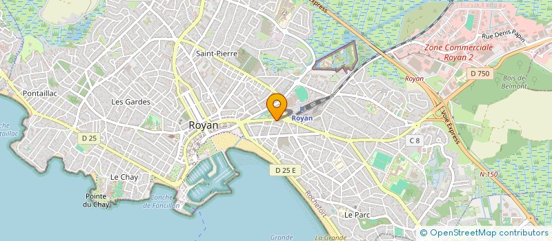 localisation de l'entreprise AURA D'ASIE  ROYAN