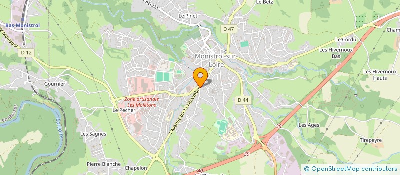 localisation de l'entreprise AURA EXPRESS  MONISTROL-SUR-LOIRE